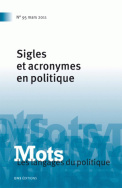 Mots. Les langages du politique, n°95/2011