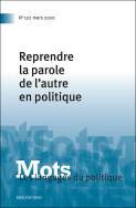 Mots. Les langages du politique, n°122/2020