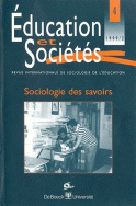 Education et Sociétés, n° 004/1999
