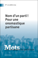 Mots. Les langages du politique, n°120/2019