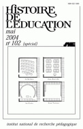 Histoire de l'éducation, n°102/2005