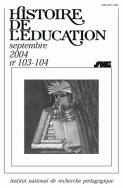 Histoire de l'éducation, n°103/2005