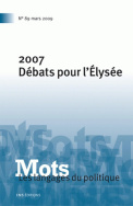 Mots. Les langages du politique, n°89/2009