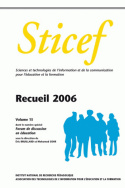 STICEF (Sciences et technologies de l'information et de la communication pour l'éducation et la formation) recueil 2006
