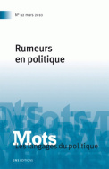 Mots. Les langages du politique, n°92/2010