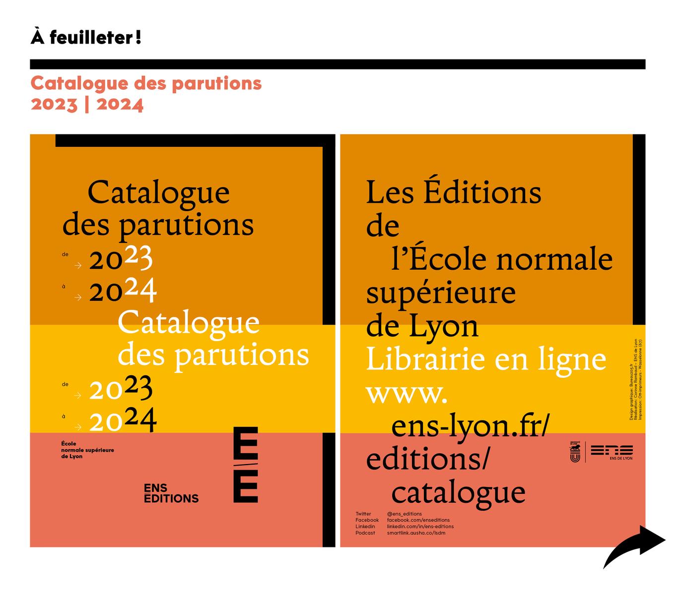 Catalogue des parutions 2023/2024